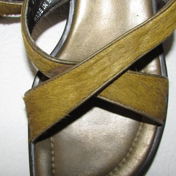 FRANCO SARTO Ponyhair Sandals Slides - Sz 7 - Picture 2 of 8